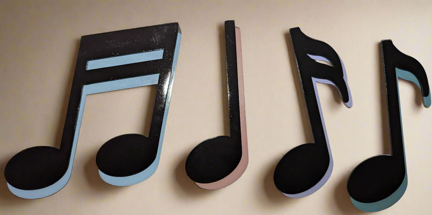 Music note wall art