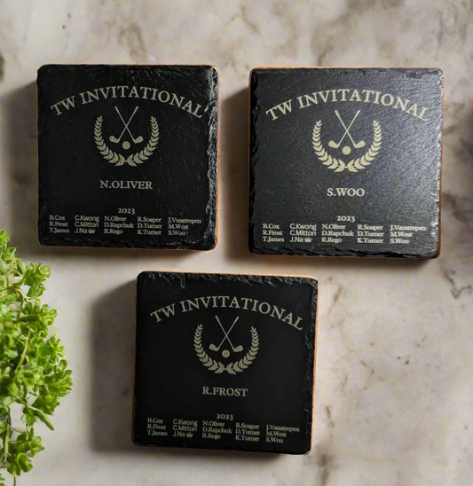 Slate coasters