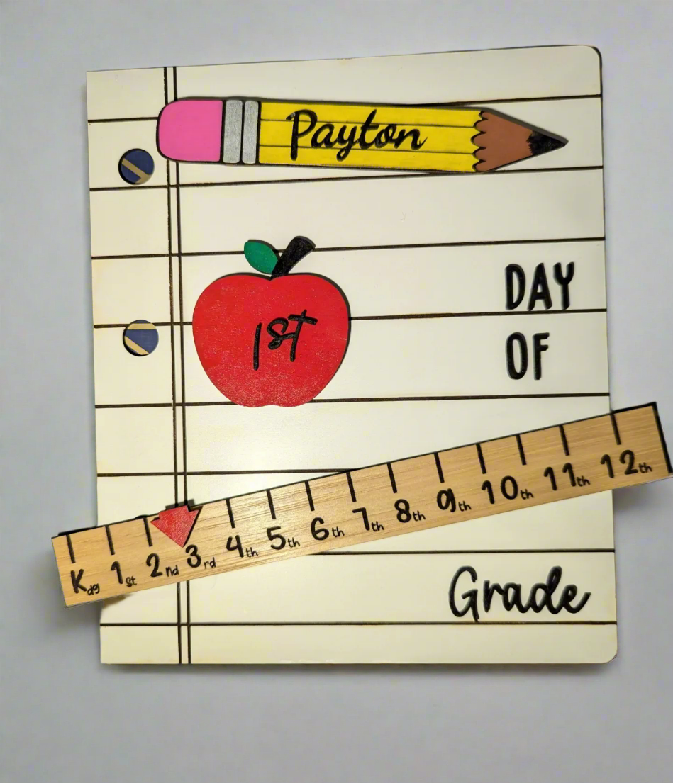 Back to school , interchangeable sign
