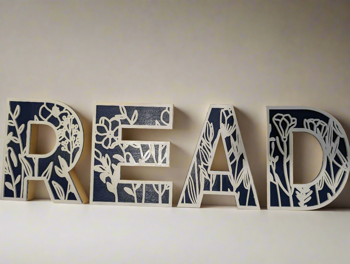 Floral letters