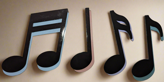 Music note wall art